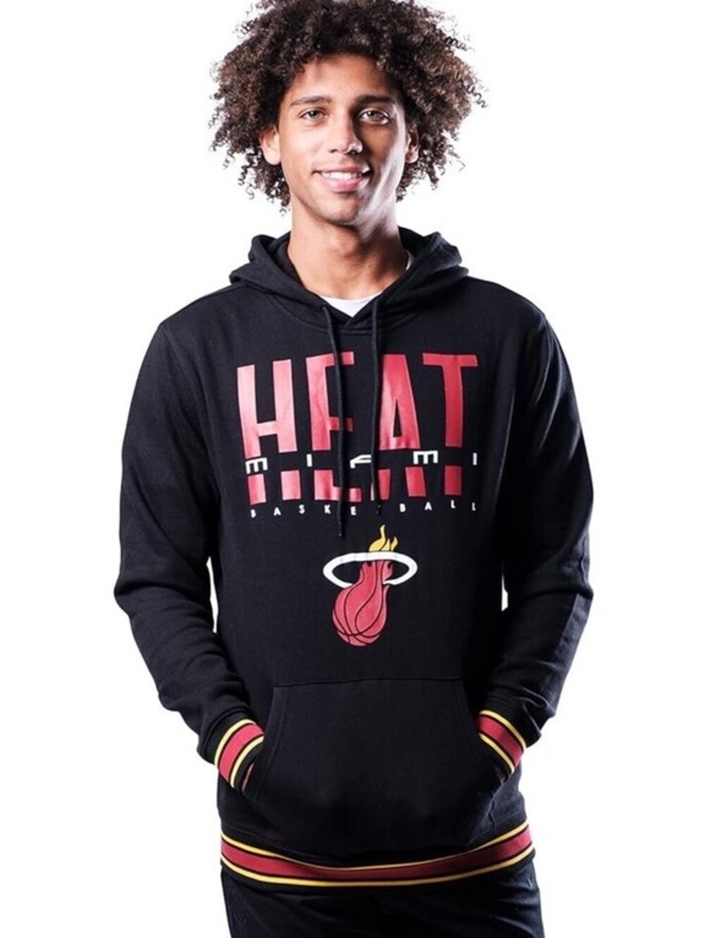 Miami Heat Ultra Game NBA Official Soft Fleece Pullover Hoodie Size M